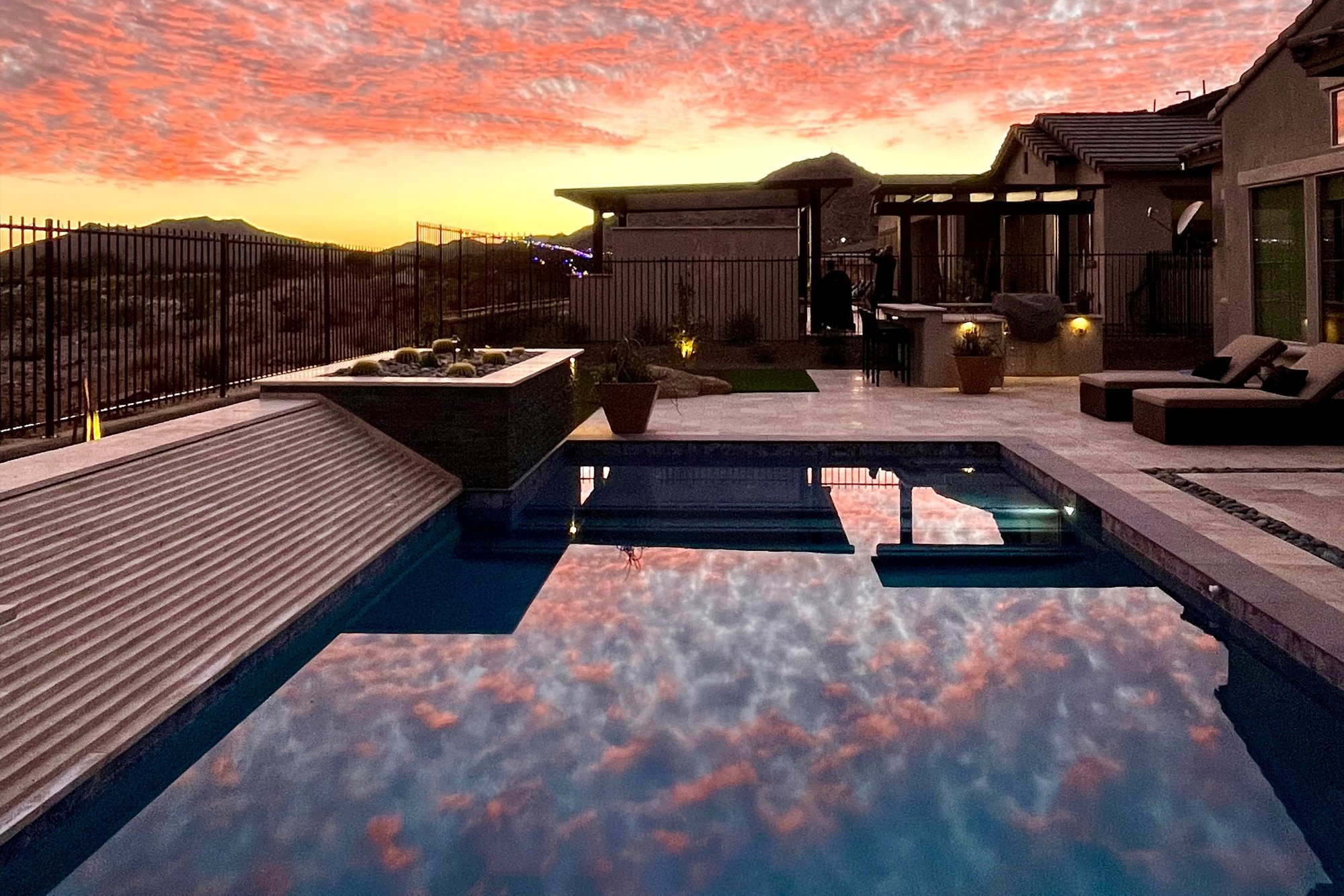 Sunset Pool Deck