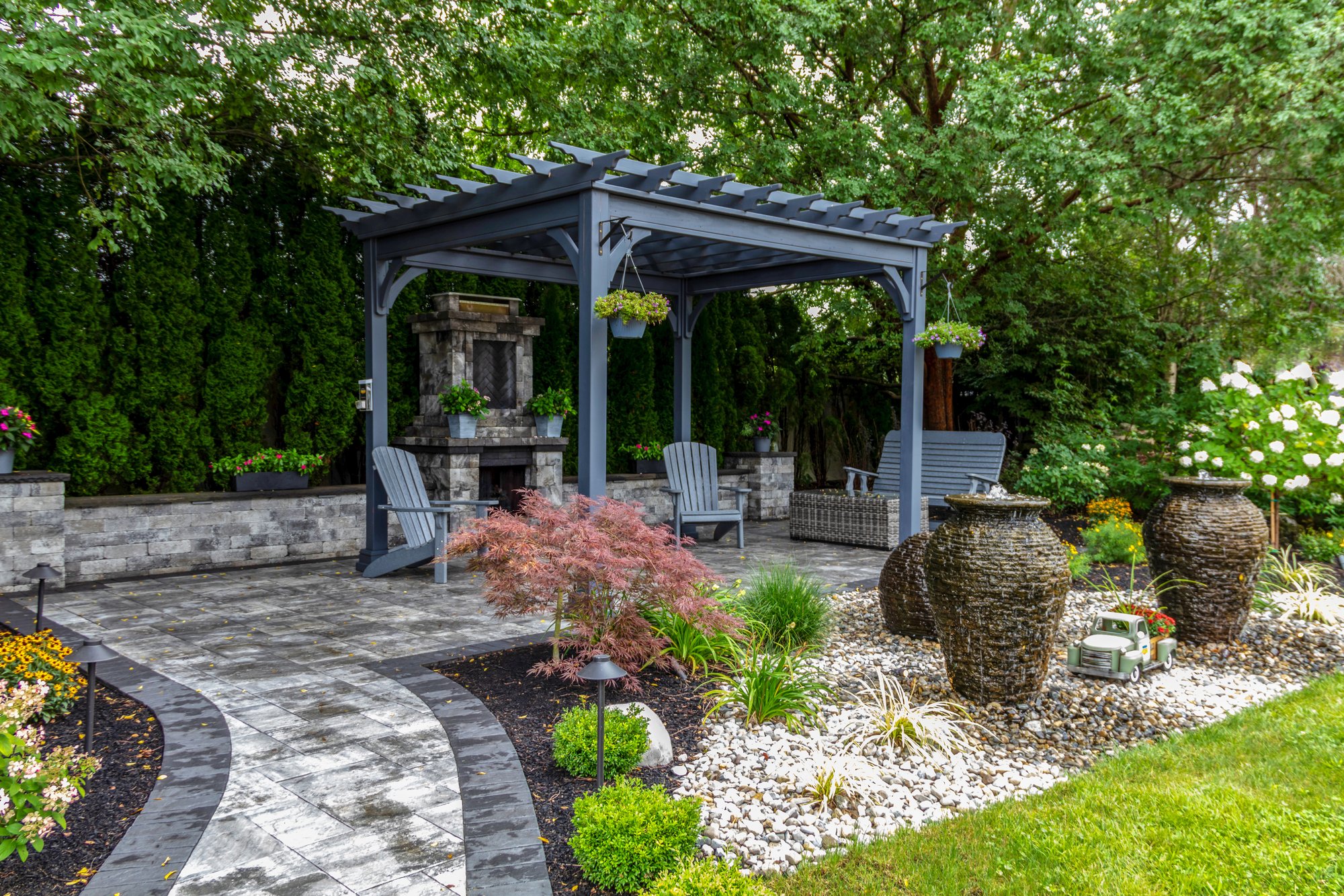 Pergola and Beautiful Backyard